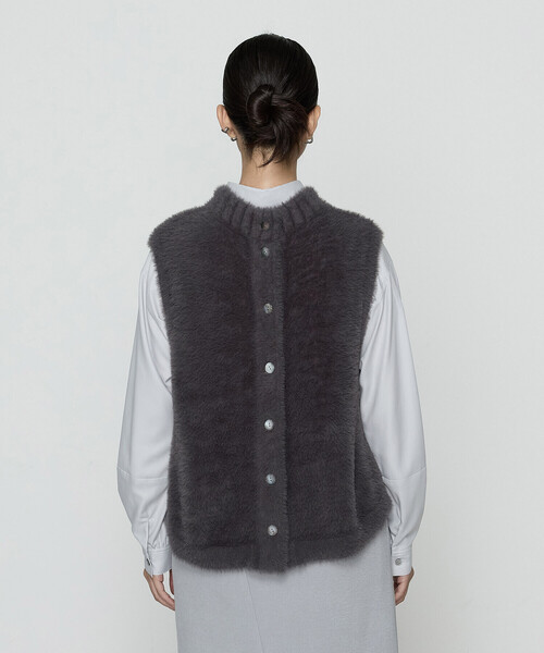 マイクロナイロンフェザーヤーン 2WAYベスト（ベスト）｜Gabardine K.T