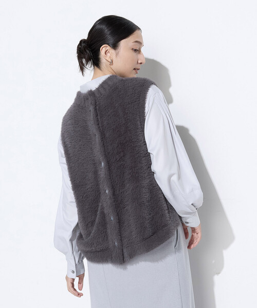 マイクロナイロンフェザーヤーン 2WAYベスト（ベスト）｜Gabardine K.T