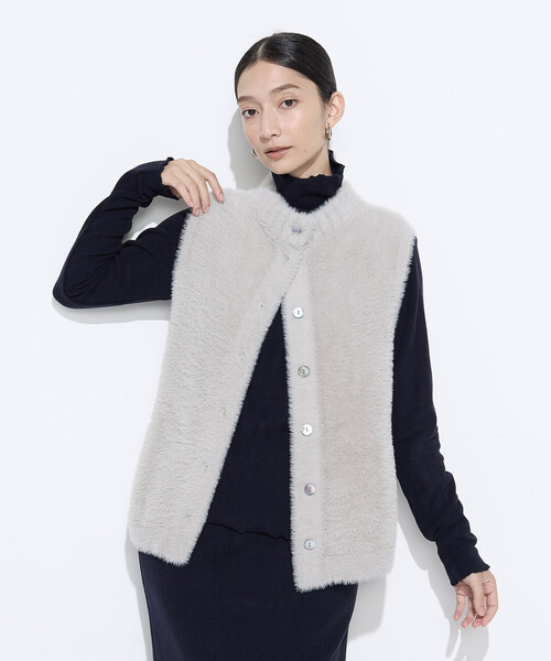 マイクロナイロンフェザーヤーン 2WAYベスト（ベスト）｜Gabardine K.T