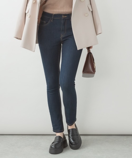 aity(アイティ)の「<ストレッチ> フロントジッパーデニムスキニーパンツ(デニムパンツ・レディース・ネイビー/ホワイト/ブルー/ワンウォッシュ・M/L/LL/3L/4L)」の16枚目の写真