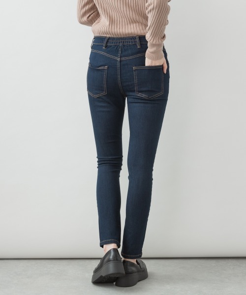 aity(アイティ)の「<ストレッチ> フロントジッパーデニムスキニーパンツ(デニムパンツ・レディース・ネイビー/ホワイト/ブルー/ワンウォッシュ・M/L/LL/3L/4L)」の18枚目の写真