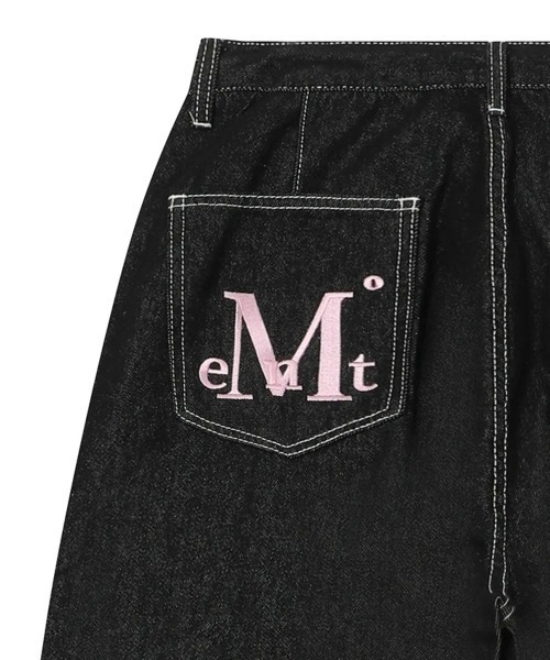 MUCENT（ムセント）の「【日本未発売/WEB限定】MUCENT(ムセント)/オーバーサイズ ワイド バックポケット ロゴ デニム パンツ/MAXXI BACK POCKET BIG LOGO DENIM（デニムパンツ・レディース・ダークブルー/ブラック・FREE）」の14枚目の写真