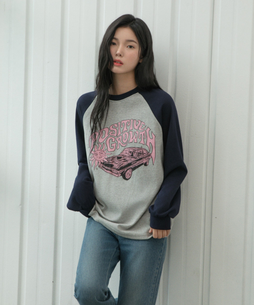 ACOVER（オコボ）の「グロウサン ラグラン ロングスリーブ 3カラー（Tシャツ/カットソー・レディース・ネイビー/オートミール/チャコール・FREE）」の10枚目の写真