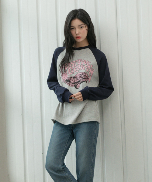 ACOVER（オコボ）の「グロウサン ラグラン ロングスリーブ 3カラー（Tシャツ/カットソー・レディース・ネイビー/オートミール/チャコール・FREE）」の11枚目の写真