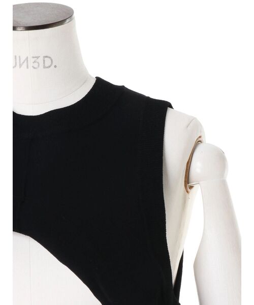 UN3D.(アンスリード)の「EDGE WAVE KNIT VEST / エッジウェーブニットベスト(ベスト・レディース・オレンジ/ブラック/グレー/ターコイズブルー・FREE)」の16枚目の写真