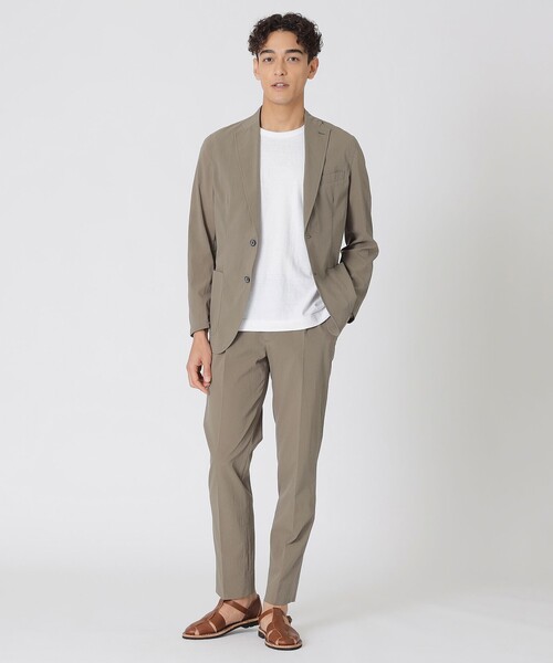 Paul Stuart（ポールスチュアート）の「【吸水速乾/ウォッシャブル】マイクロドットエアパンツ（スラックス・メンズ・ベージュ/ネイビー・50/48/46）」の10枚目の写真