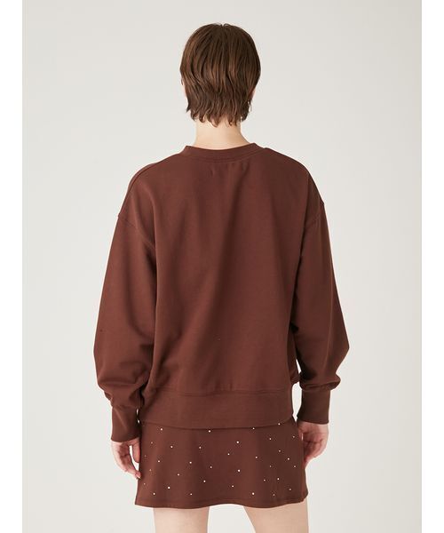 FURFUR(ファーファー)の「クリスタルロゴスウェットセットアップ(ワンピース・レディース・ネイビー/ブラウン/ピンク/アイボリー・F)」の8枚目の写真
