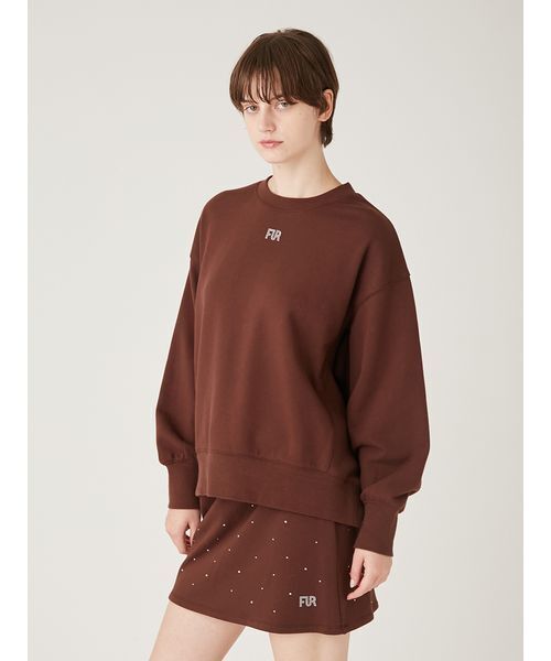 FURFUR(ファーファー)の「クリスタルロゴスウェットセットアップ(ワンピース・レディース・ネイビー/ブラウン/ピンク/アイボリー・F)」の11枚目の写真