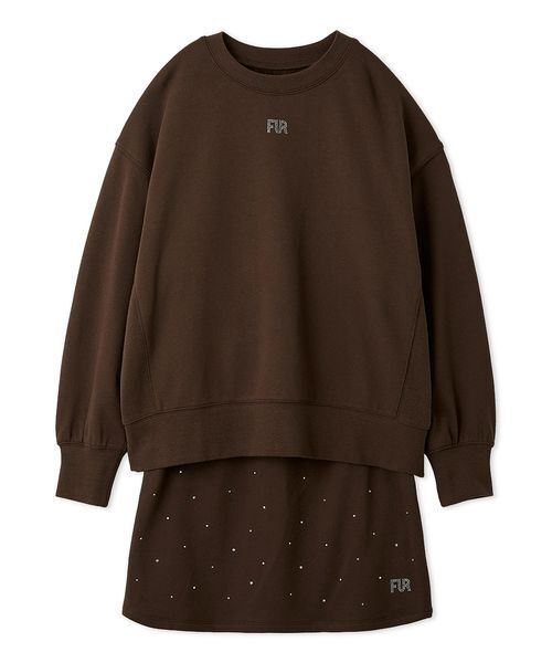 FURFUR(ファーファー)の「クリスタルロゴスウェットセットアップ(ワンピース・レディース・ネイビー/ブラウン/ピンク/アイボリー・F)」の21枚目の写真