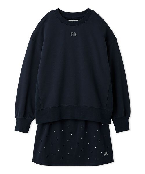 FURFUR(ファーファー)の「クリスタルロゴスウェットセットアップ(ワンピース・レディース・ネイビー/ブラウン/ピンク/アイボリー・F)」の22枚目の写真
