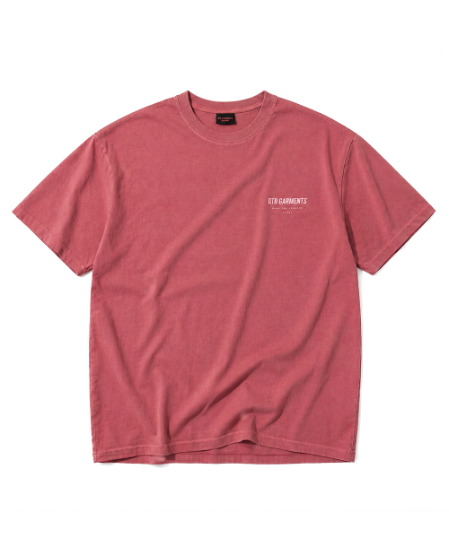 QT8 GARMENTS(キューティーエイトガーメント)の「LB Pigment Simple Logo Tee (Red)(Tシャツ/カットソー・レディース・その他・X-LARGE/SMALL/MEDIUM/LARGE)」の2枚目の写真