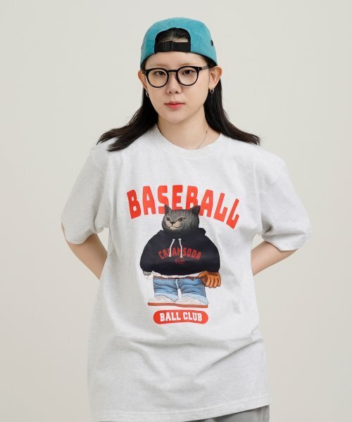 CREAM SODA LAB(クリームソーダラボ)の「ベースボールクラブ 半袖Tシャツ ライトグレー(Tシャツ/カットソー・メンズ・その他・XX-LARGE/X-LARGE/MEDIUM/LARGE)」の4枚目の写真