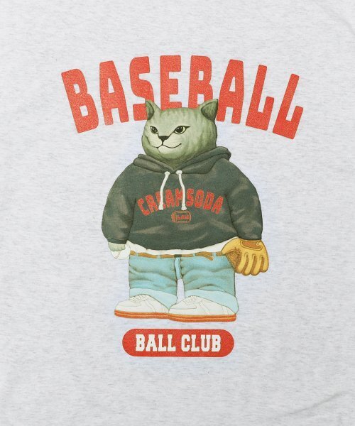 CREAM SODA LAB(クリームソーダラボ)の「ベースボールクラブ 半袖Tシャツ ライトグレー(Tシャツ/カットソー・メンズ・その他・XX-LARGE/X-LARGE/MEDIUM/LARGE)」の6枚目の写真