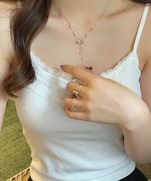 LUGG NAGG（ラグナグ）の「【LUGG NAGG/ラグナグ】レースリボン付きキャミソール（キャミソール）」