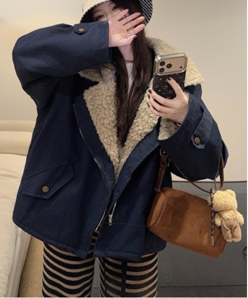 リバーシブルもこもこジャケット