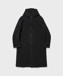SHIRTER（シャーター）の「PILE WOOL HOODED COAT (BLACK)（ダッフルコート）」