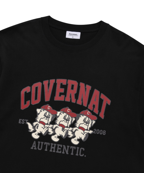 COVERNAT（カバーナット）の「ボーダーコリー トリオ ロングスリーブ ブラック（Tシャツ/カットソー・レディース・その他・MEDIUM/LARGE/SMALL/X-LARGE）」の3枚目の写真