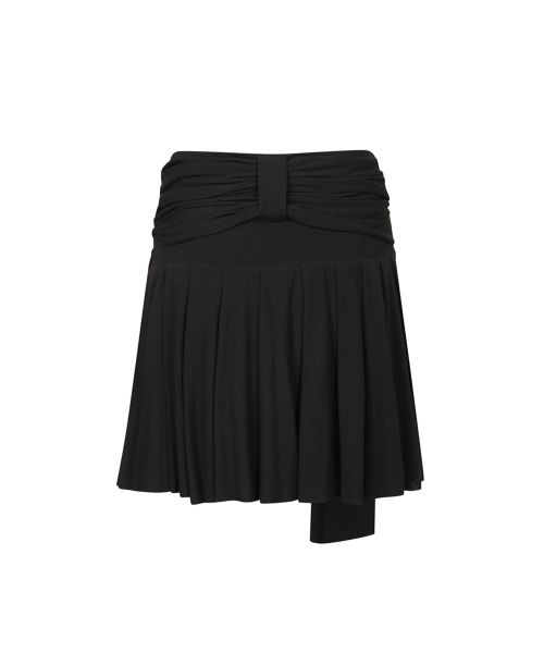 THREE TO EIGHTY(スリートゥエイティー)の「RIBBON KNOTTED MINI SKIRT BLACK(スカート・レディース・その他・MEDIUM/SMALL)」の2枚目の写真