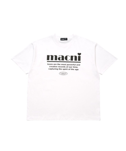 MACNI(マクニ)の「SPIRIT LOGO T-SHIRT_WHITE(Tシャツ/カットソー・レディース・その他・FREE)」の3枚目の写真