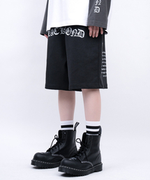 BLACK BLOND（ブラック ブロンド）の「Vivid Crushed Face Sweatshorts (Black)（その他パンツ）」