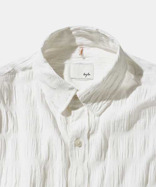 Diamond Layla（ダイアモンドレイラ）の「Mono Pearl Beach Cover-Up S177 white（シャツ/ブラウス・レディース・その他・SMALL）」の4枚目の写真
