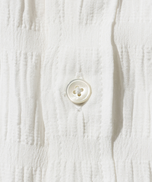 Diamond Layla（ダイアモンドレイラ）の「Mono Pearl Beach Cover-Up S177 white（シャツ/ブラウス・レディース・その他・SMALL）」の5枚目の写真