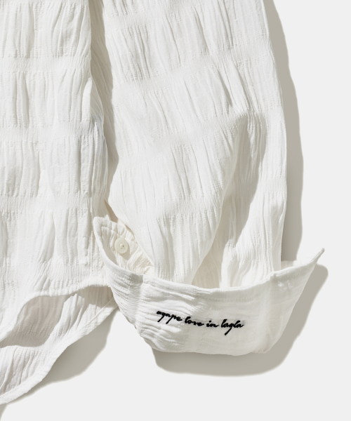 Diamond Layla（ダイアモンドレイラ）の「Mono Pearl Beach Cover-Up S177 white（シャツ/ブラウス・レディース・その他・SMALL）」の6枚目の写真