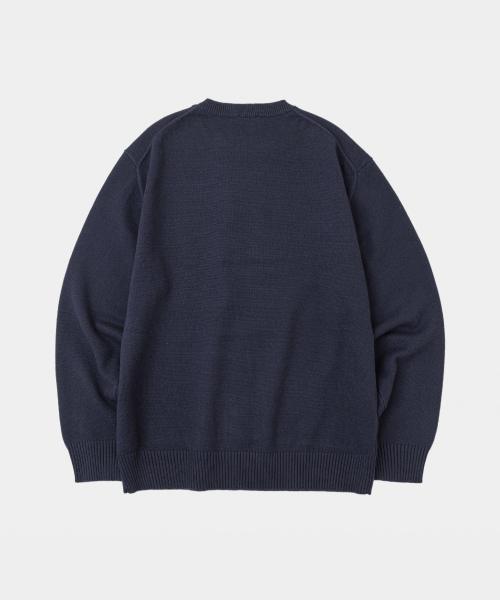 LETTERCOMO(レテルコモ)の「エッセンシャルデイリーラウンドニットネイビー(ニット/セーター・レディース・その他・MEDIUM/LARGE)」の2枚目の写真