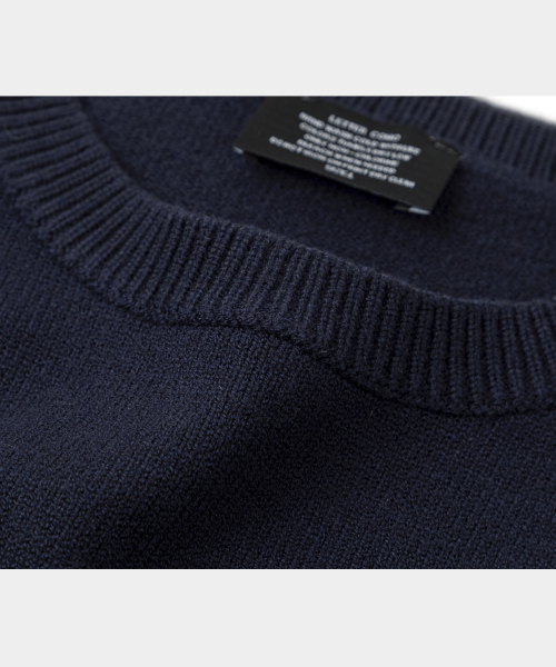 LETTERCOMO(レテルコモ)の「エッセンシャルデイリーラウンドニットネイビー(ニット/セーター・レディース・その他・MEDIUM/LARGE)」の3枚目の写真