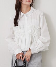 mystic | シャーリングティアード ブラウス(シャツ/ブラウス)
