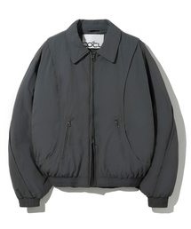 COSTUME O’CLOCK（コスチュームオクロック）の「Curved two-way aviation padded jumper dark gray COOSJP045DGRAY（ダウンジャケット/コート・レディース）」