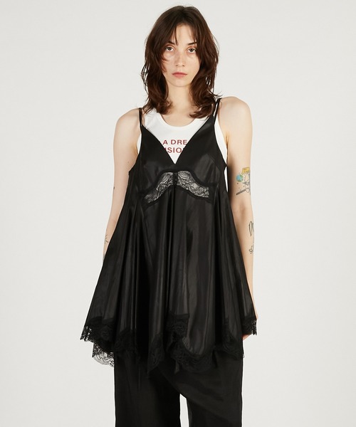 PRANK PROJECT（プランクプロジェクト）の「レースヘムボリュームチュニック / Lace Hem Volume Tunic（その他トップス・レディース・ブラック/ホワイト・FREE）」の10枚目の写真