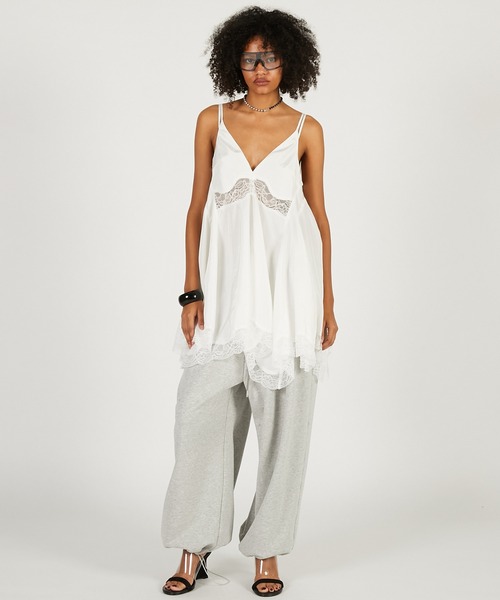 PRANK PROJECT（プランクプロジェクト）の「レースヘムボリュームチュニック / Lace Hem Volume Tunic（その他トップス・レディース・ブラック/ホワイト・FREE）」の3枚目の写真