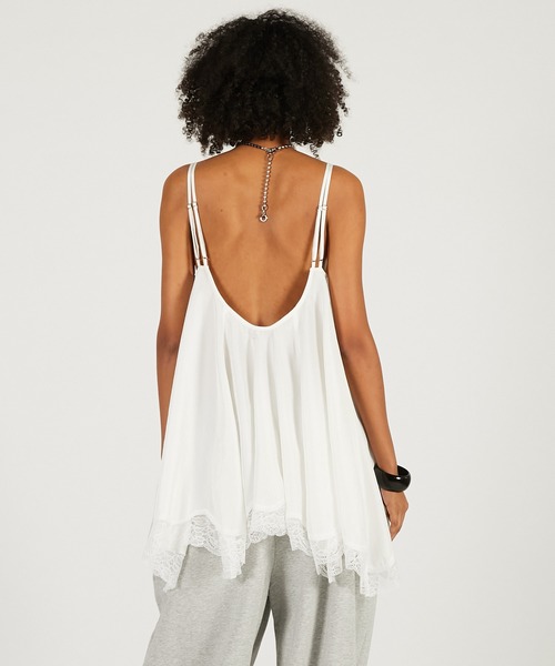 PRANK PROJECT（プランクプロジェクト）の「レースヘムボリュームチュニック / Lace Hem Volume Tunic（その他トップス・レディース・ブラック/ホワイト・FREE）」の8枚目の写真