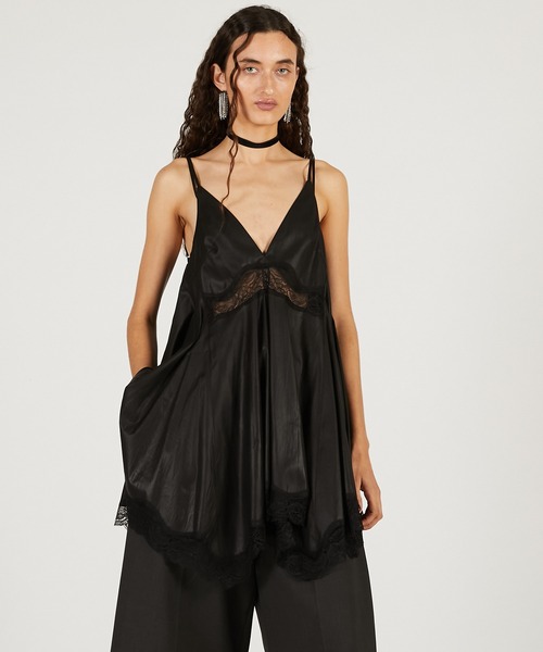 PRANK PROJECT（プランクプロジェクト）の「レースヘムボリュームチュニック / Lace Hem Volume Tunic（その他トップス・レディース・ブラック/ホワイト・FREE）」の11枚目の写真