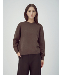 Round Wool Knit _Brown