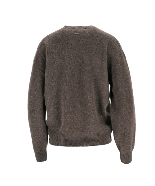 ACUD（アクド）の「Round Wool Knit _Brown（ニット/セーター・レディース・アッシュブラウン・FREE）」の7枚目の写真