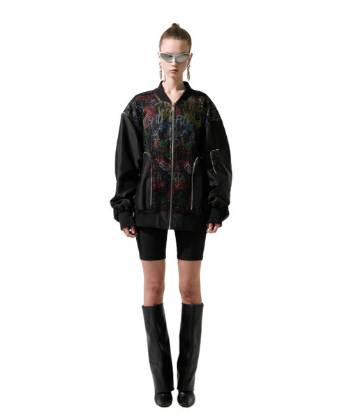 GREEDILOUS(グリディアス)の「Mesh Mix-Match Point Bomber Jacket(その他アウター・レディース・その他・SMALL/MEDIUM/LARGE/X-SMALL)」の1枚目の写真