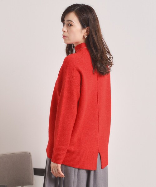 ITS'DEMO（イッツデモ）の「【洗濯機OK】ミックスヤーンハイネックニット（ニット/セーター・レディース・レッド系1/サックスブルー/パープル系/ピンク系・00）」の5枚目の写真