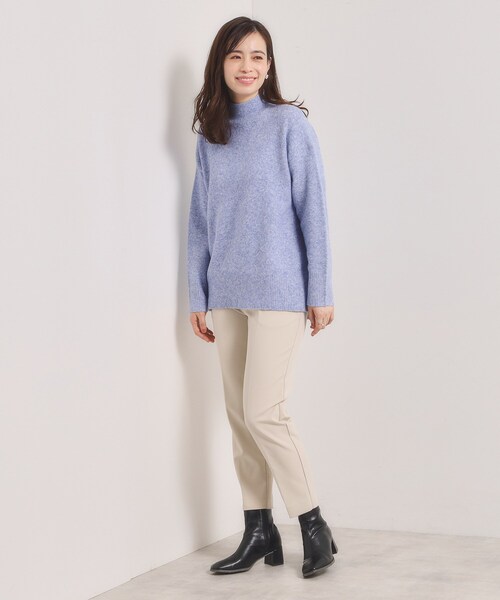 ITS'DEMO（イッツデモ）の「【洗濯機OK】ミックスヤーンハイネックニット（ニット/セーター・レディース・レッド系1/サックスブルー/パープル系/ピンク系・00）」の15枚目の写真