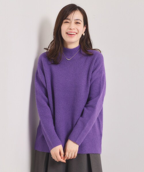 ITS'DEMO（イッツデモ）の「【洗濯機OK】ミックスヤーンハイネックニット（ニット/セーター・レディース・レッド系1/サックスブルー/パープル系/ピンク系・00）」の17枚目の写真