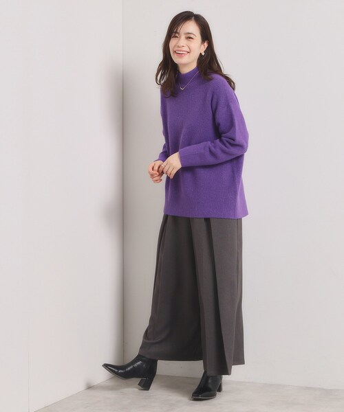 ITS'DEMO（イッツデモ）の「【洗濯機OK】ミックスヤーンハイネックニット（ニット/セーター・レディース・レッド系1/サックスブルー/パープル系/ピンク系・00）」の19枚目の写真