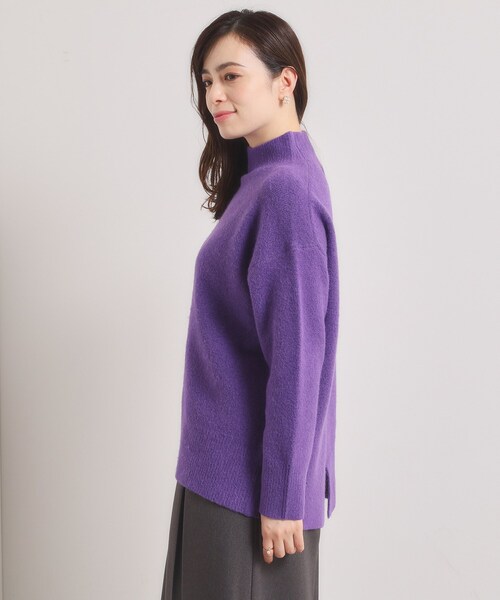 ITS'DEMO（イッツデモ）の「【洗濯機OK】ミックスヤーンハイネックニット（ニット/セーター・レディース・レッド系1/サックスブルー/パープル系/ピンク系・00）」の22枚目の写真