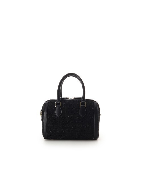 Samantha Thavasa Petit Choice（サマンサタバサ　プチチョイス）の「ツイード ボストンバッグ（ショルダーバッグ・レディース・ピンク/ダルブルー系/ブラック/オフホワイト・FREE）」の6枚目の写真