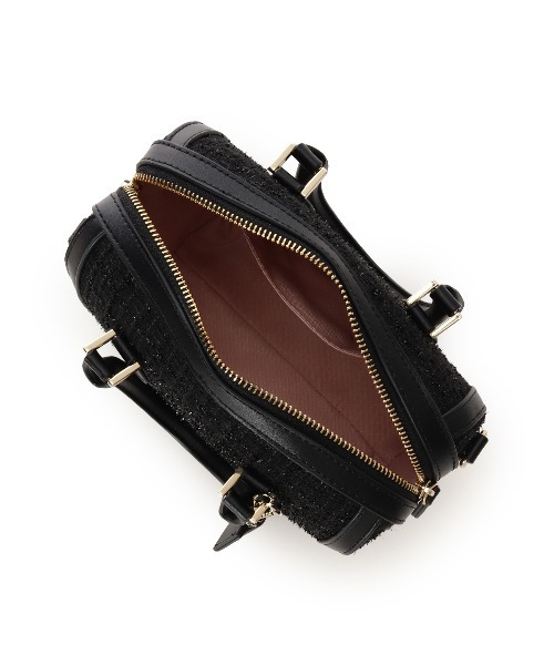 Samantha Thavasa Petit Choice（サマンサタバサ　プチチョイス）の「ツイード ボストンバッグ（ショルダーバッグ・レディース・ピンク/ダルブルー系/ブラック/オフホワイト・FREE）」の7枚目の写真