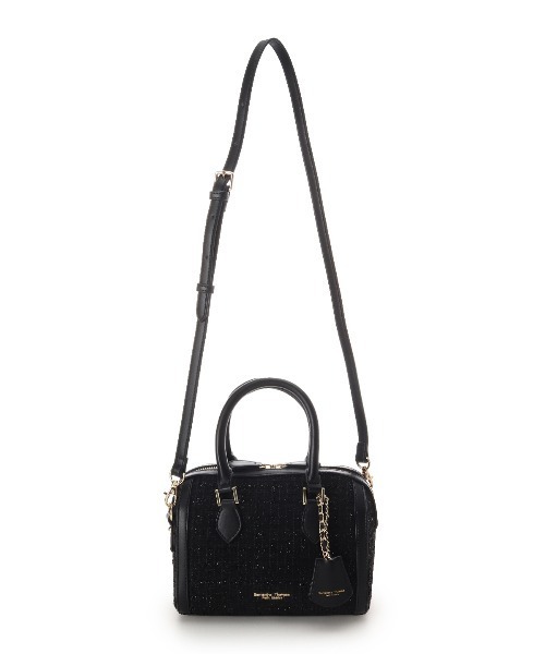 Samantha Thavasa Petit Choice（サマンサタバサ　プチチョイス）の「ツイード ボストンバッグ（ショルダーバッグ・レディース・ピンク/ダルブルー系/ブラック/オフホワイト・FREE）」の10枚目の写真