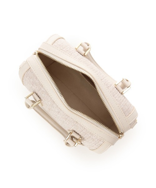 Samantha Thavasa Petit Choice（サマンサタバサ　プチチョイス）の「ツイード ボストンバッグ（ショルダーバッグ・レディース・ピンク/ダルブルー系/ブラック/オフホワイト・FREE）」の14枚目の写真