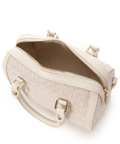 Samantha Thavasa Petit Choice（サマンサタバサ　プチチョイス）の「ツイード ボストンバッグ（ショルダーバッグ・レディース・ピンク/ダルブルー系/ブラック/オフホワイト・FREE）」の16枚目の写真