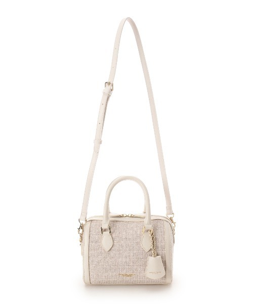 Samantha Thavasa Petit Choice（サマンサタバサ　プチチョイス）の「ツイード ボストンバッグ（ショルダーバッグ・レディース・ピンク/ダルブルー系/ブラック/オフホワイト・FREE）」の17枚目の写真