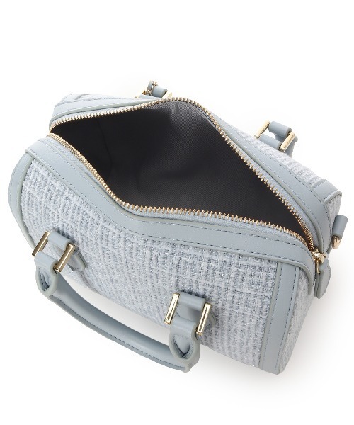 Samantha Thavasa Petit Choice（サマンサタバサ　プチチョイス）の「ツイード ボストンバッグ（ショルダーバッグ・レディース・ピンク/ダルブルー系/ブラック/オフホワイト・FREE）」の22枚目の写真